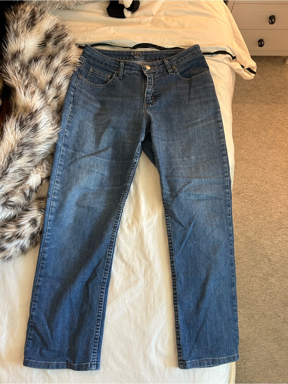 Riders by Lee Women's Blue High-Rise Denim Jeans